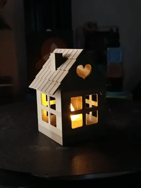 Cozy House Lantern for LED Tea Lights - 40mm