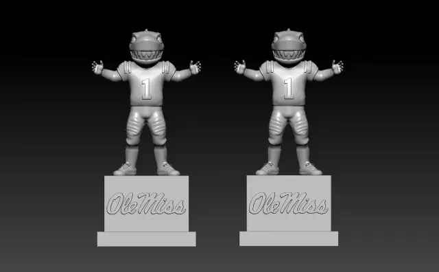 NCAA - Tony the Landshark - Ole Miss Rebels - 3d Print — Image 3 of 8