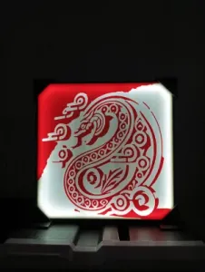 Snake New Years Lamp (CH) With Easy Solution To Change Front