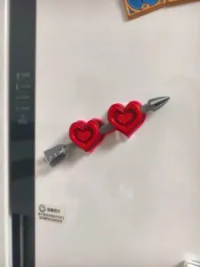 Two Hearts One Arrow Decorative Applique