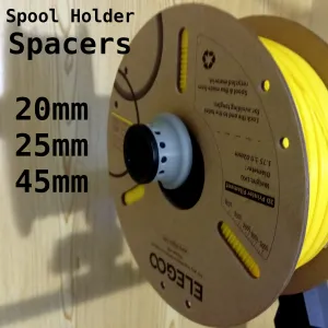 Ender spool holder spacers. 20, 25 and 45mm