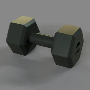 Dumbbell Keychain 3D Model