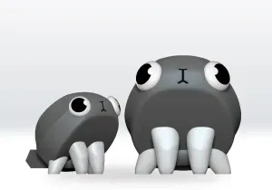 Pebble Dandys World STL 3D Model Character Fanart