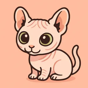 Cute sphinx cat