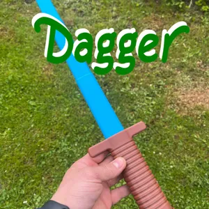 Collapsible, retractable dagger