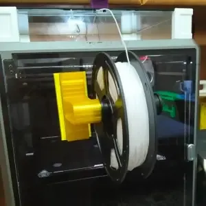 Spool mount on the Creality K1 MAX printer door