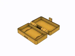 Storage for two 18650 batteries