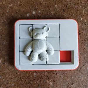 cool fidget toy puzzle 9 sliding pieces teddy