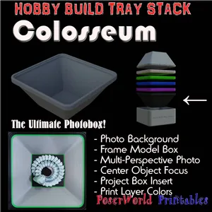 Hobby Build Tray Stack - Colosseum  Photo Box