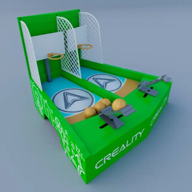 Two-player desktop basketball