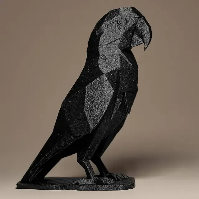 Geometric Parrot Figurine
