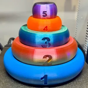 Tower of Rings Toy - Puzzle for young minds