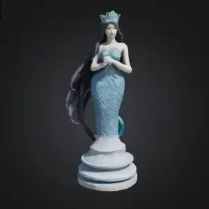 Anime Chess Set part : mermaid queen