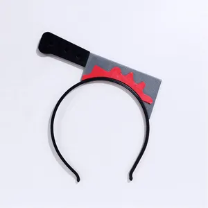 HeadBand with Cleaver Stuck in Head