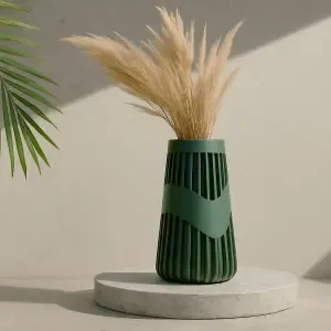 Modern Decoration Striped Vase, Geometric Vases