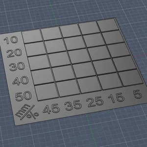 Ironing test plate Multiple layer heights + settings