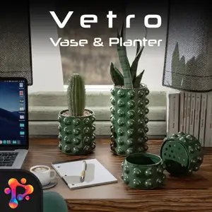 Vetro Vase & Planter Set by Polymeria