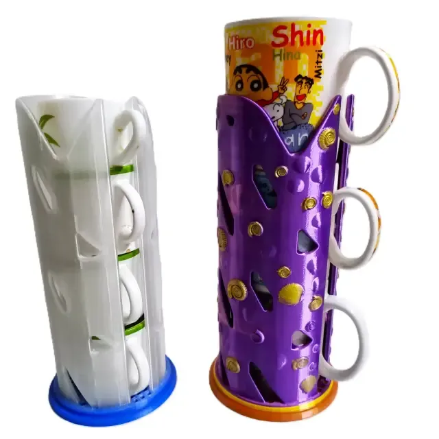 Coffee & Tea Cup & Mug Stacker Universal Fit 4 Elegant Models