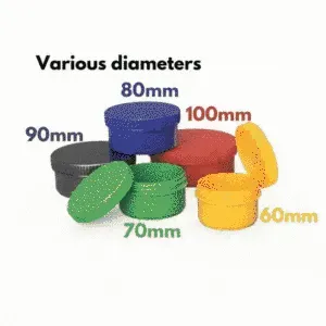Round Containers with Screwtop Lid