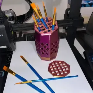 Paint Brush - Pencil Cup with Divider.