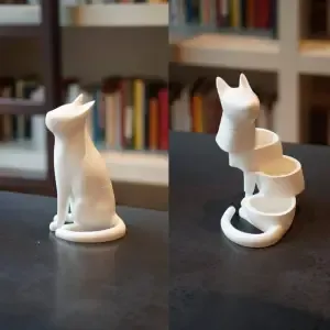 Articulated Jewelry Box, Desk Organizer & Decoration Cat