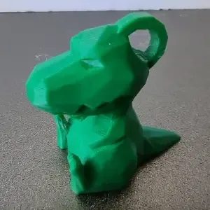 Low Poly Dino Keychain / keyring