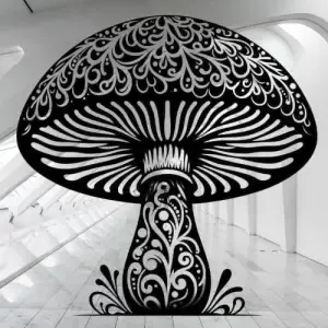mushroom wall art