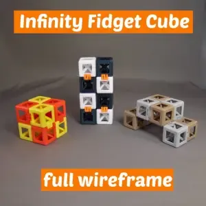 Infinity Fidget Cube Full Wireframe
