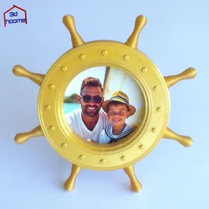 Ship Steering Wheel Photo Frame
