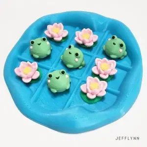 Tic Tac Toe - Pond (Frog and Lotus)