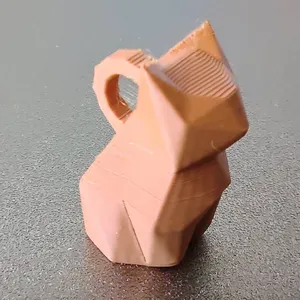 Low Poly Cat Keychain / keyring