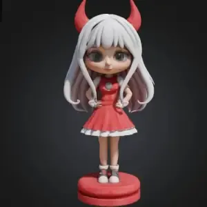 Anime Chess Set part : cute demon princess