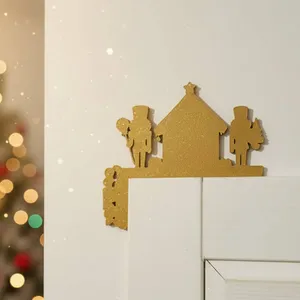 Christmas Corner Decoration with Nutcrackers and House