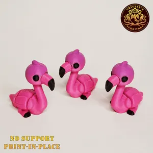 Flexi Mini Flamingo No support Print in Place Articulated