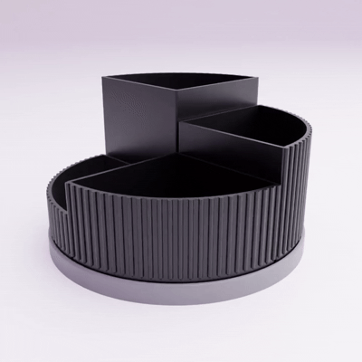 Cool desk containers with base organizers