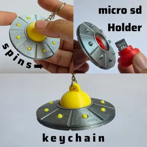 UFO spinner keychain