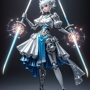 Mechanical Moon Flowing Hua|Rhythm Intelligent Robot Girl