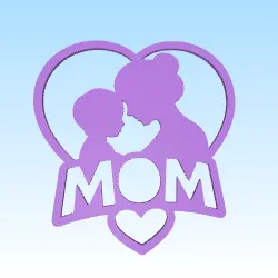 Wallart motherday Mom heart