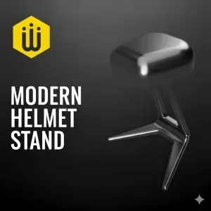 Modern Helmet Stand – Strong, Stylish, and Easy to Print