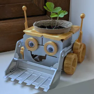 Sprouty - The Robot Digger Planter Pot Construction Kit Toy