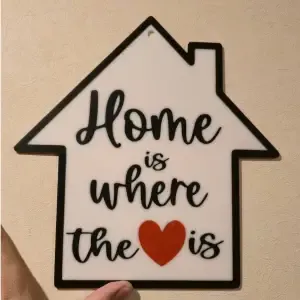 Wall Decoration - Home is where the heart is