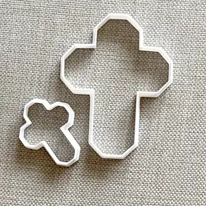Cross Cookie Cutter, 5 sizes, Cross, Shape, Communion, Imprint
