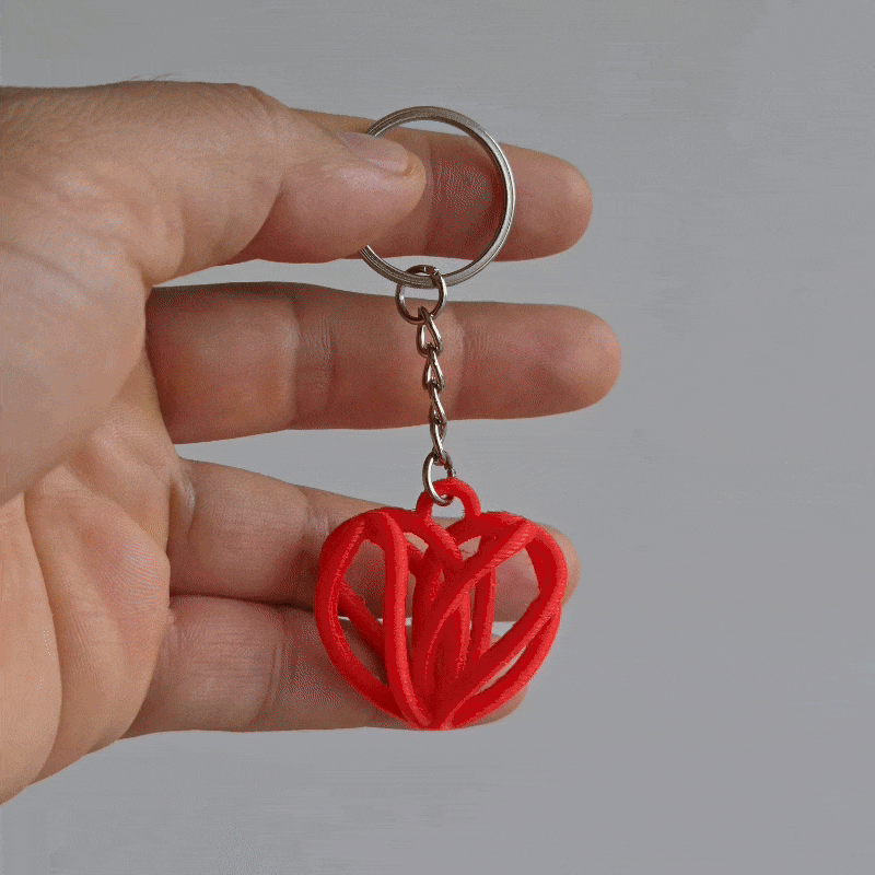 spiral heart pendant