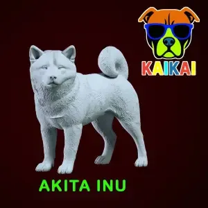 Akita dog - Japanese giant dog - 3D print