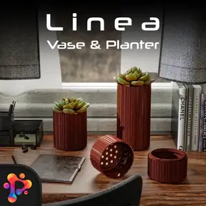 Linea Vase & Planter Set by Polymeria