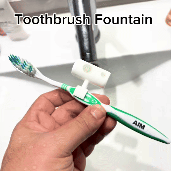Toothbrush Fountain Attachment
