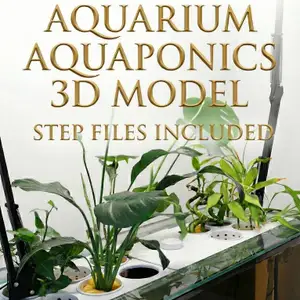 STEP files for Aquarium Aquaponics Cover and Pot