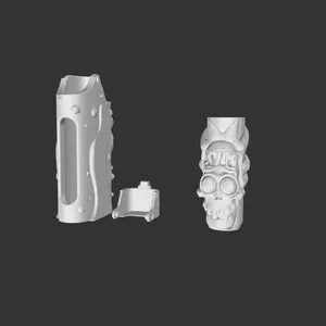 CLIPPER ® briquet tête de mort multi