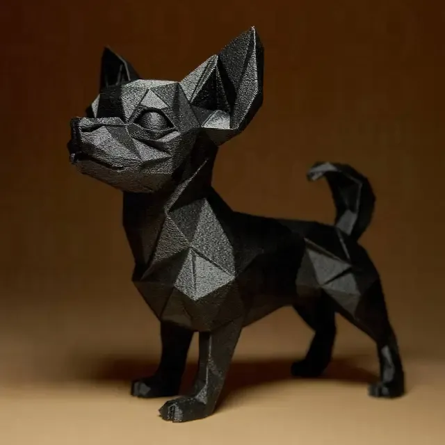 Geometric CHIHUAHUA Figurine