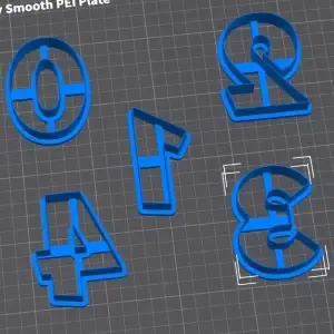 Number Cookie Cutters 0-9 - 3 Inch Size